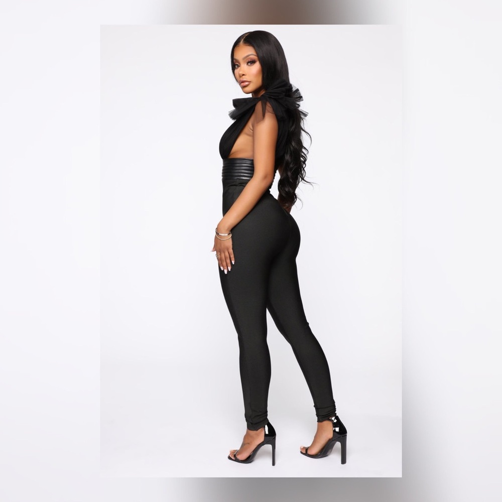 BRAND NEW/ Tulle Top Bandage Jumpsuit - Picture 7 of 7
